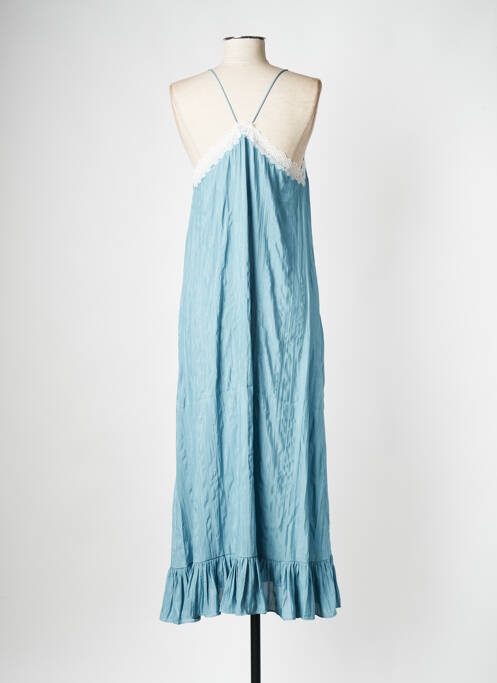 Robe mi-longue bleu SEE U SOON pour femme