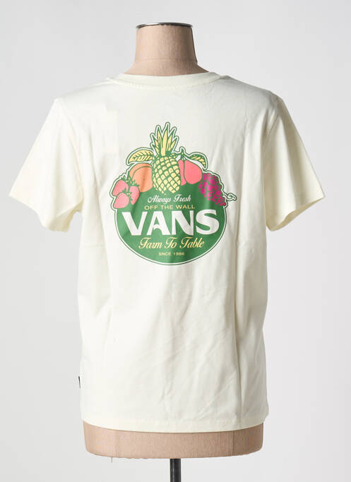 T-shirt blanc VANS femme