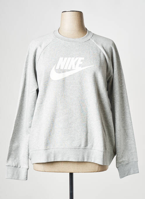 Sweat-shirt gris NIKE pour femme