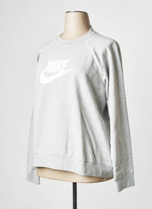 Sweat-shirt gris NIKE pour femme