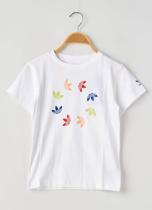 T-shirt blanc ADIDAS pour enfant