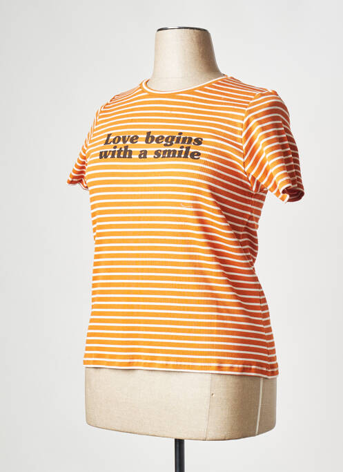 T-shirt orange LA FEE MARABOUTEE femme