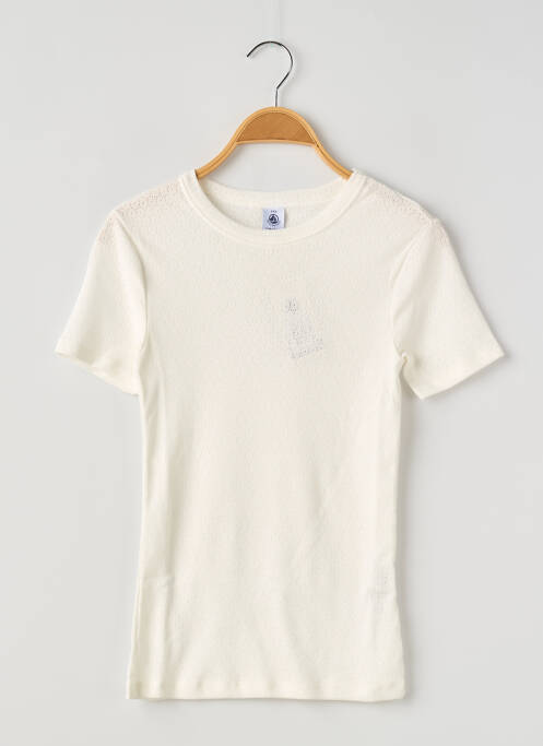 T-shirt blanc PETIT BATEAU pour femme