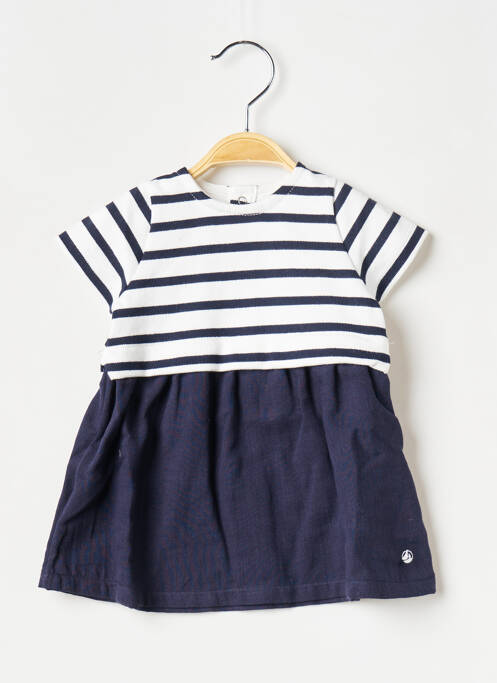 Robe mi-longue blanc PETIT BATEAU pour fille