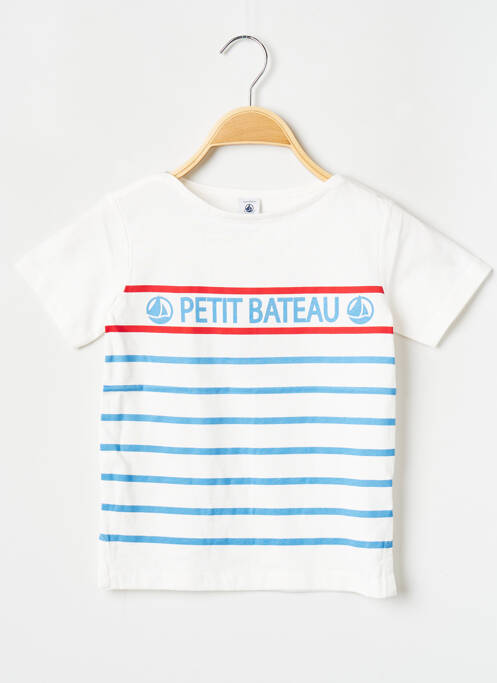 T-shirt blanc PETIT BATEAU pour garçon