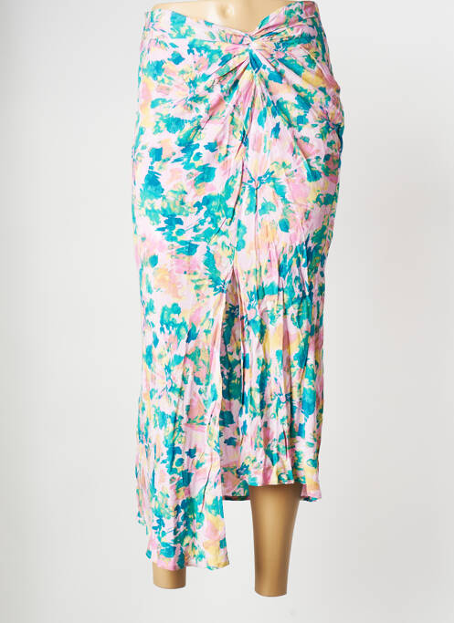 Jupe mi-longue rose SUNCOO pour femme