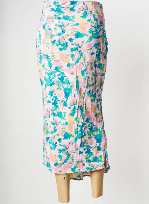 Jupe mi-longue rose SUNCOO pour femme