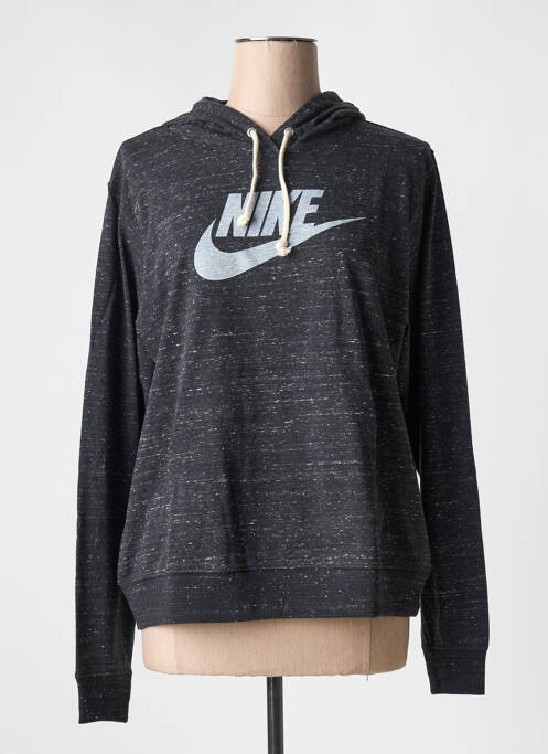 Sweat-shirt à capuche noir NIKE pour femme