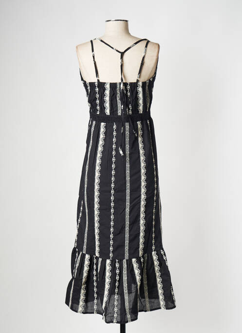 Robe mi-longue noir SUNCOO pour femme