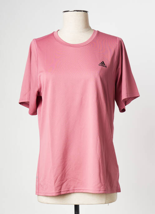 T-shirt rose ADIDAS pour femme