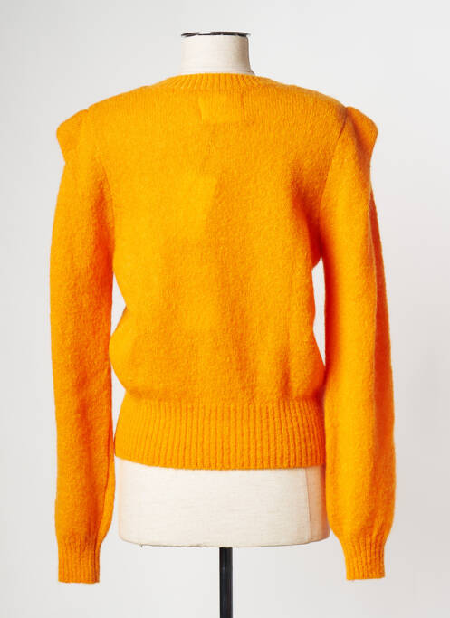 Gilet manches longues orange LEON & HARPER pour femme