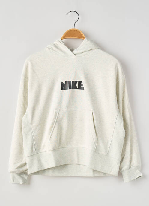 Sweat-shirt à capuche blanc NIKE pour enfant