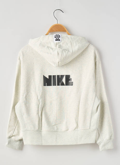 Sweat-shirt à capuche blanc NIKE enfant