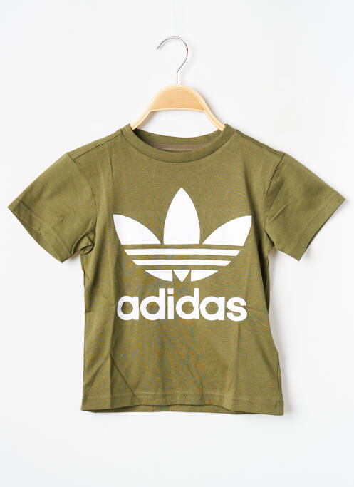T-shirt vert ADIDAS pour enfant