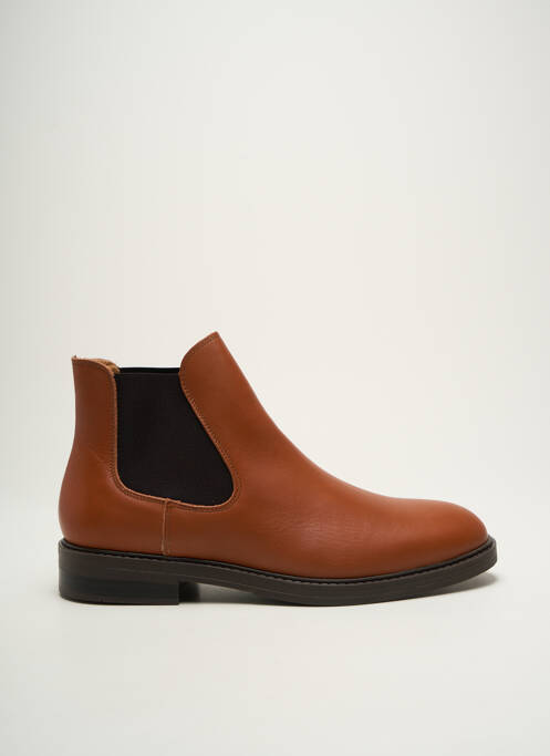 Bottines/Boots marron SELECTED pour homme