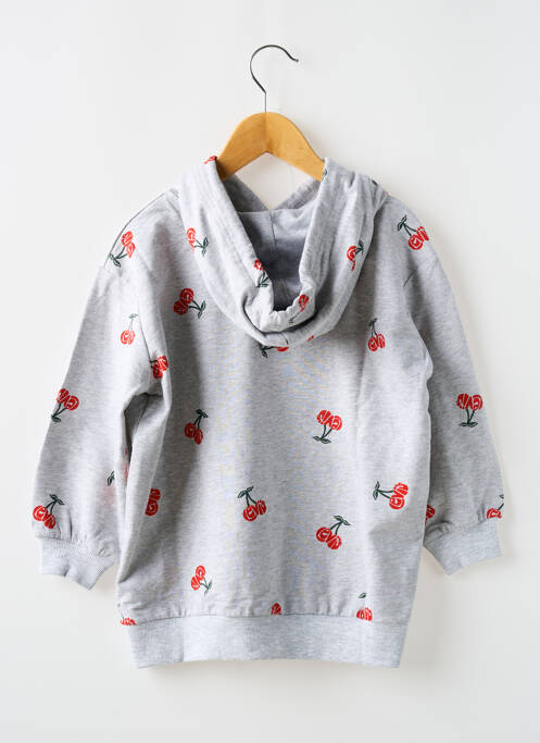 Sweat-shirt à capuche gris LEVIS fille