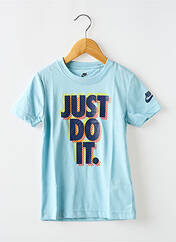 T-shirt bleu NIKE pour garçon seconde vue