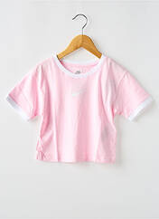 T-shirt rose NIKE pour fille seconde vue