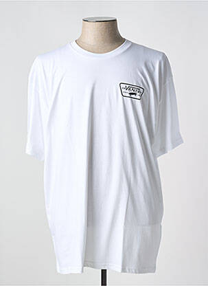 T-shirt col rond blanc VANS homme