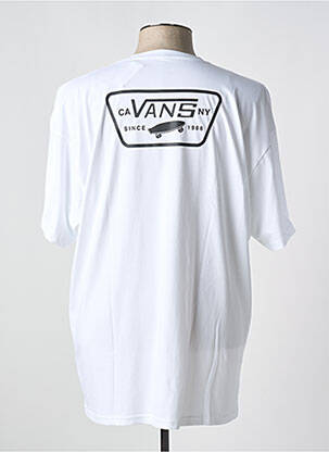 T-shirt col rond blanc VANS homme