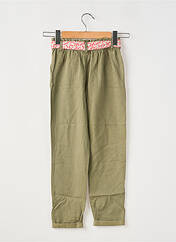 Pantalon chino vert VERTBAUDET pour fille seconde vue
