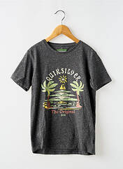 T-shirt gris QUIKSILVER pour garçon seconde vue