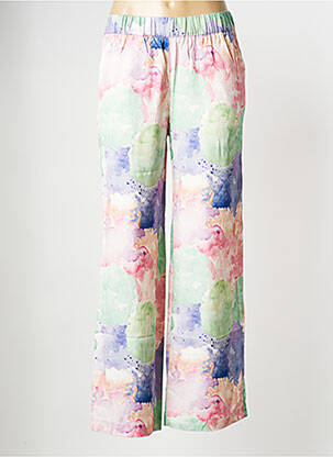 Pantalon droit multicolore F.A.M. femme