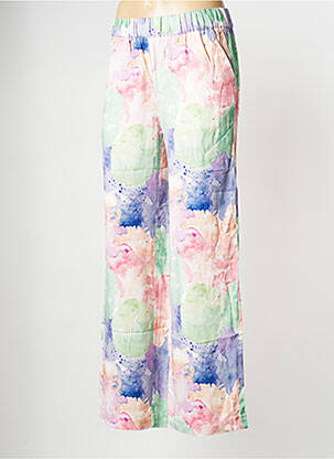 Pantalon droit multicolore F.A.M. femme