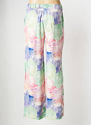 Pantalon droit multicolore F.A.M. femme