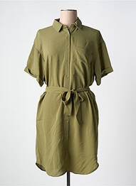 Robe courte col v vert NOISY MAY femme