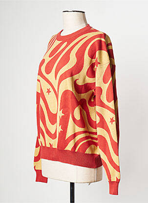 Pull col rond rouge THINKING MU femme