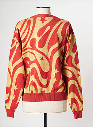 Pull col rond rouge THINKING MU femme