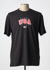 T-shirt noir TOMMY HILFIGER pour homme seconde vue