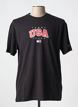 T-shirt noir TOMMY HILFIGER pour homme