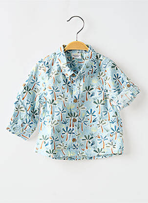 Chemise manches longues bleu TAPE À L'OEIL pour garçon