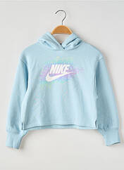 Sweat-shirt à capuche bleu NIKE pour fille seconde vue