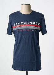 T-shirt bleu JACK & JONES pour homme seconde vue