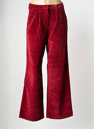 Pantalon large rouge KNOWLEDGE COTTON APPAREL femme