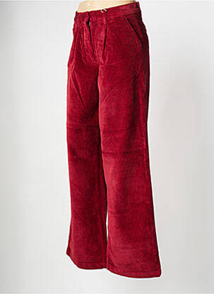 Pantalon large rouge KNOWLEDGE COTTON APPAREL femme