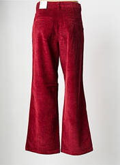 Pantalon large rouge KNOWLEDGE COTTON APPAREL pour femme seconde vue