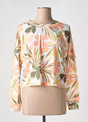 T-shirt col rond blanc ROXY femme