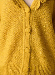 Gilet manches longues jaune ATELIER REVE pour femme seconde vue