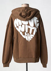 Sweat-shirt à capuche marron NA-KD pour femme seconde vue