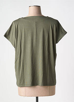T-shirt col v vert CAROLL femme