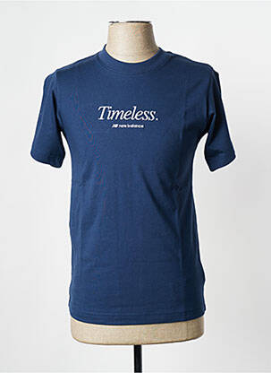 T-shirt col rond bleu NEW BALANCE femme