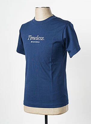 T-shirt col rond bleu NEW BALANCE femme