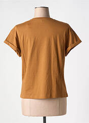 T-shirt marron I.CODE (By IKKS) pour femme seconde vue