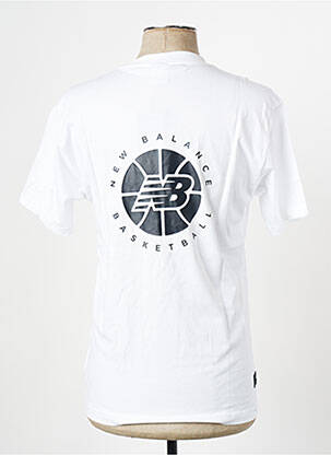 T-shirt col rond blanc NEW BALANCE homme