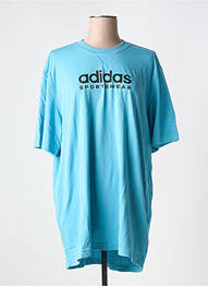 T-shirt col rond bleu ADIDAS femme