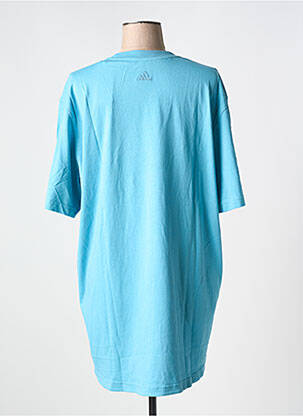 T-shirt col rond bleu ADIDAS femme